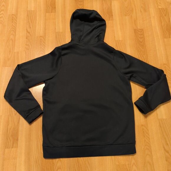 Nike Dri-FIT Hoodie Sweatshirt Mens Medium Black Pockets Workout Gym Active - Picture 4 of 7